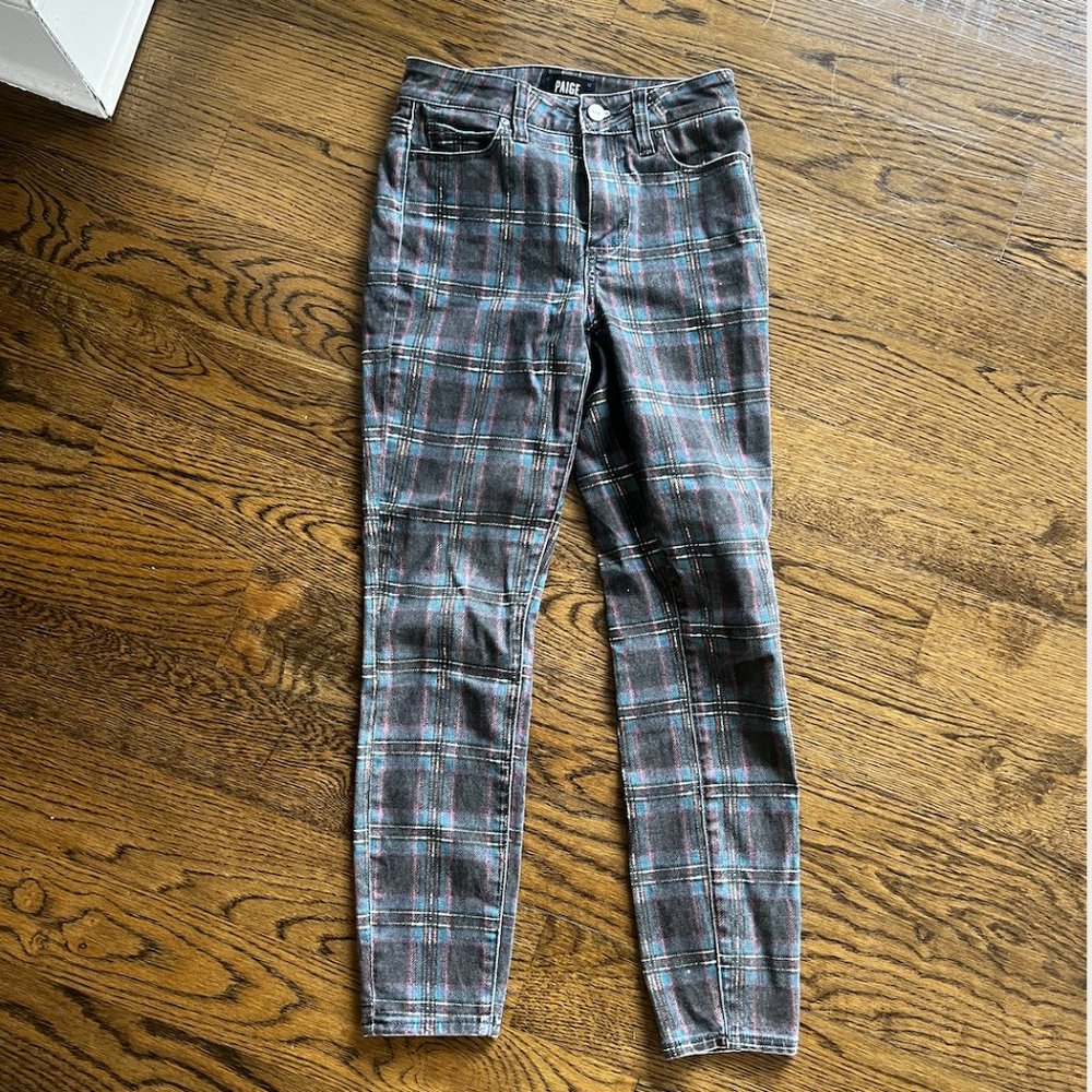 Paige Denim Plaid jeans